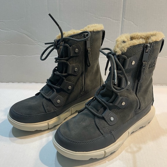 SOREL EXPLORER II JOAN DUAL ZIP WATERPROOF BOOTS - Picture 2 of 6